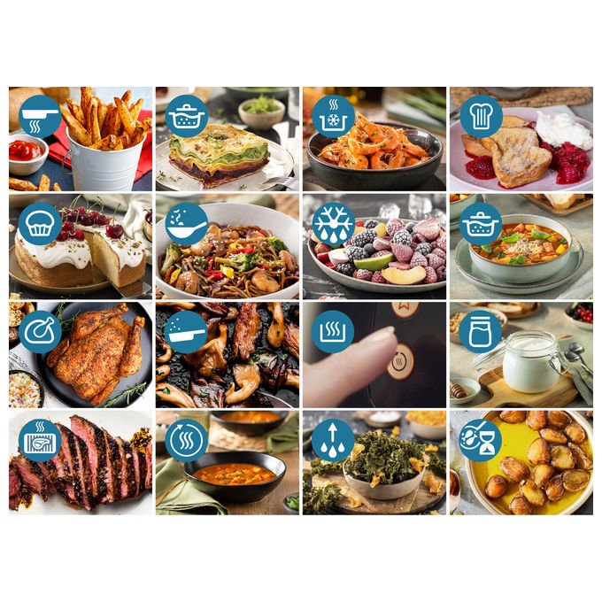 Philips, Airfryer Serie 3000, 7.2L, 16 funzioni, Tecnologia RapidAir Plus, Nero e Argento