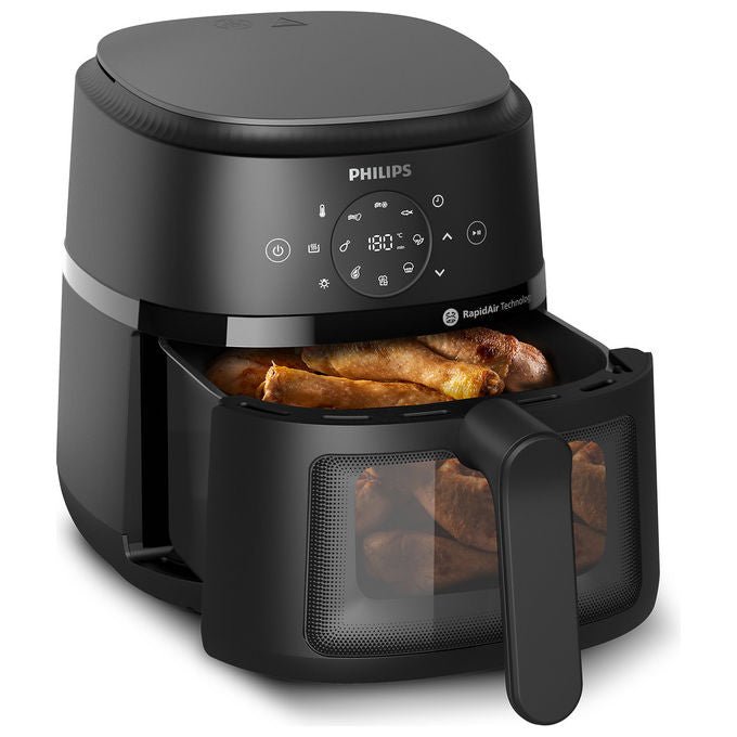 Philips, Friggitrice ad Aria Serie 2000 NA220-00, 4.2L, 1500W, 13 in 1, Nero