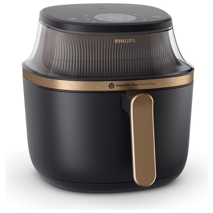 Philips Friggitrice ad Aria Serie 3000 NA322-00 42L Nero Rame con Finestra