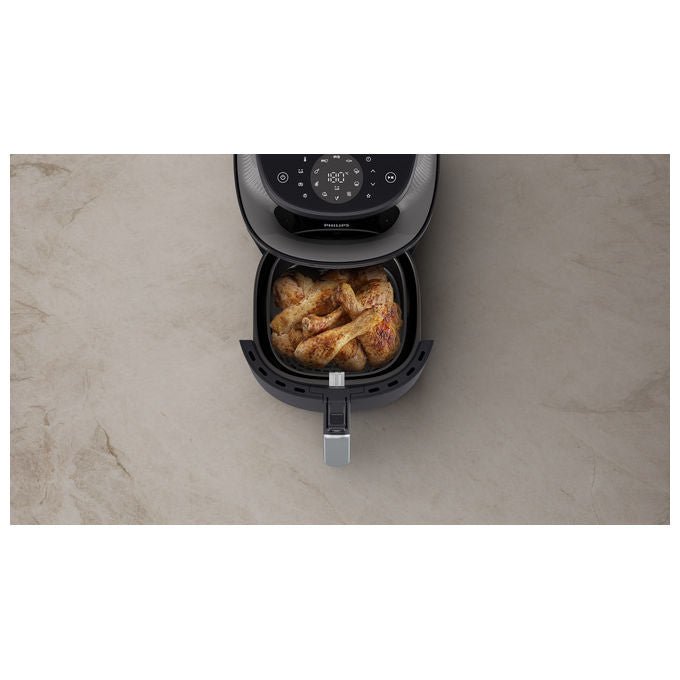 Philips Friggitrice ad Aria Serie 3000 NA322-00 42L Nero Rame con Finestra