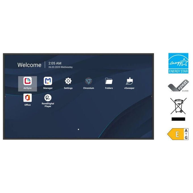 Viewsonic Monitor Digital Signage 50 pollici 4K Ultra HD Android 14 Nero