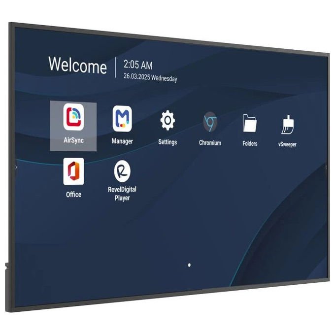 Viewsonic Monitor Digital Signage CDE7514-2C 75 pollici 4K Ultra HD Wi-Fi Android Nero