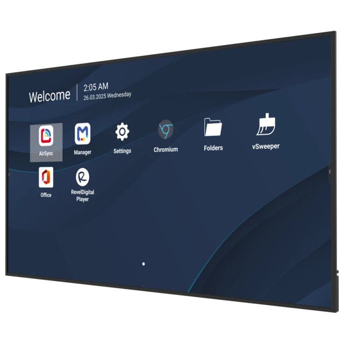Viewsonic Display professionale 4K 86 pollici Android 14 Pannello piatto per segnaletica digitale