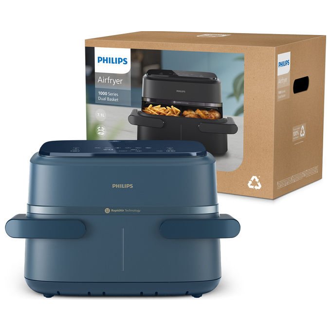 Philips, Friggitrice ad Aria Calda, Serie 1000 Airfryer Flexi, 7.1 L, 2450W