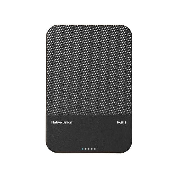 Native Union, Power Bank Qi2 5000mAh, Compatibile MagSafe, Design Sottile, Ricarica Wireless 15W
