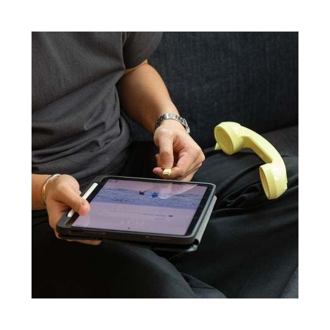 Native Union, Cornetta Telefonica USB-C, Design retro', Plug-and-play, Lemon