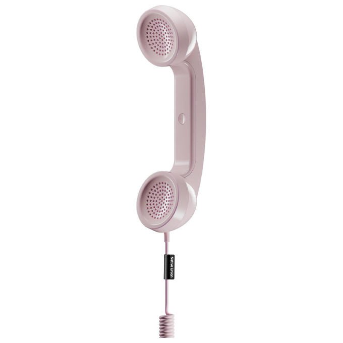 Native Union, Pop Phone retro' USB-C, Auricolare con microfono e altoparlante per iPhone, iPad, laptop, colore Caramella