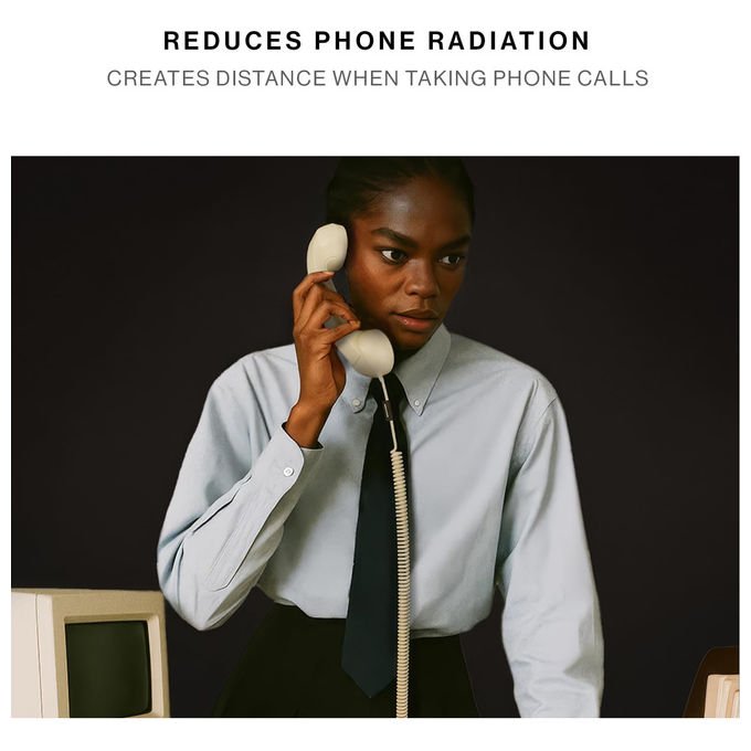Native Union, Pop Phone retro' USB-C, Auricolare con microfono e altoparlante per iPhone, iPad, laptop, colore Caramella