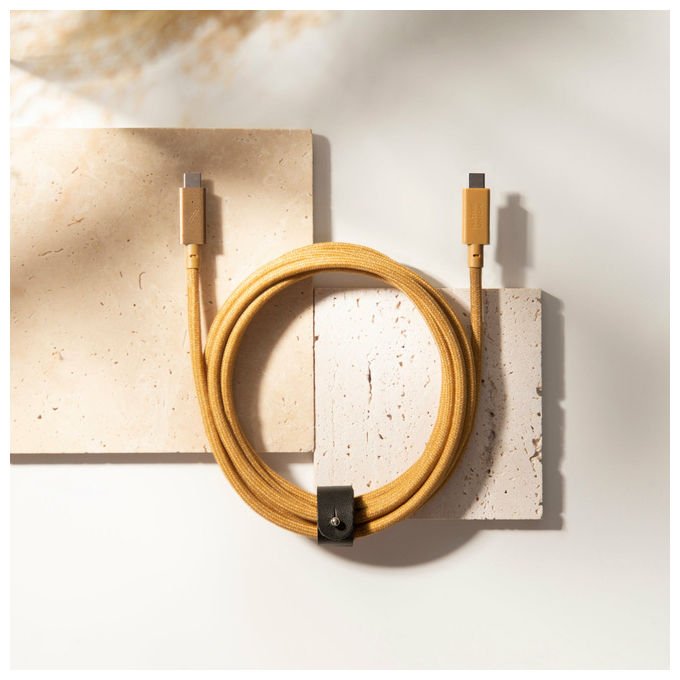 Native Union, Cavo USB-C, 2.4m, USB 2.0, Ricarica 240W, Marrone