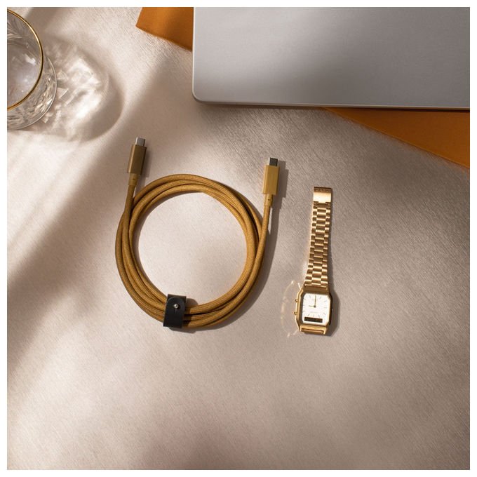 Native Union, Cavo USB-C, 2.4m, USB 2.0, Ricarica 240W, Marrone