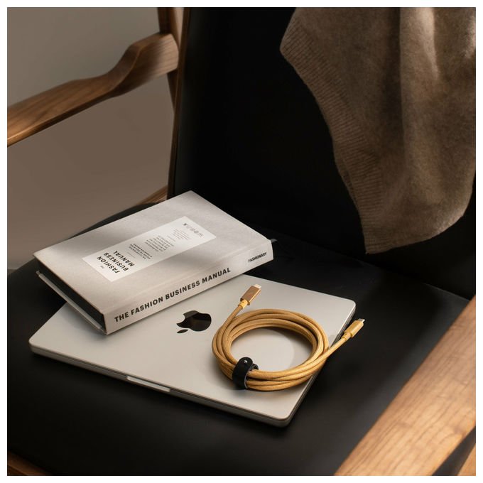 Native Union, Cavo USB-C, 2.4m, USB 2.0, Ricarica 240W, Marrone