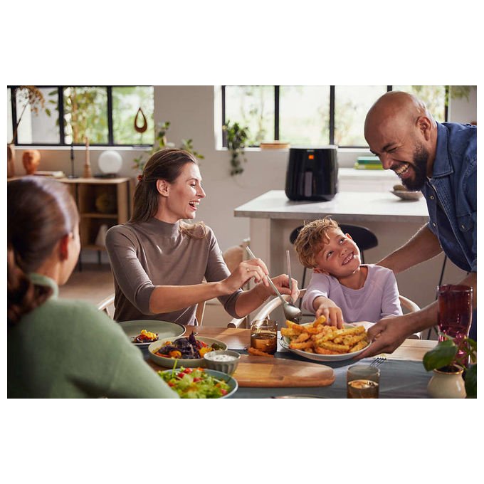 Philips, Essential Airfryer XL HD9280-60, Friggitrice ad Aria Calda, 6.2L, Ardesia