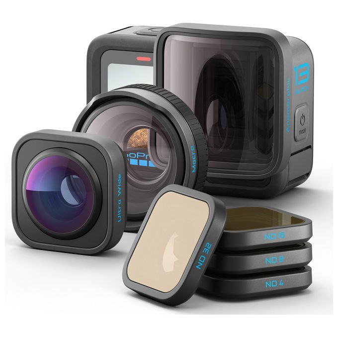 GoPro, Kit Obiettivi Serie HB, Nero, per HERO13 Black - Yeppon