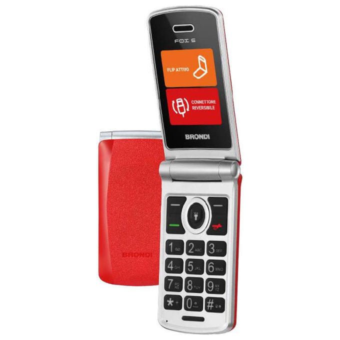 Brondi Fox S, Telefono Cellulare Dual Sim, Rosso - Yeppon