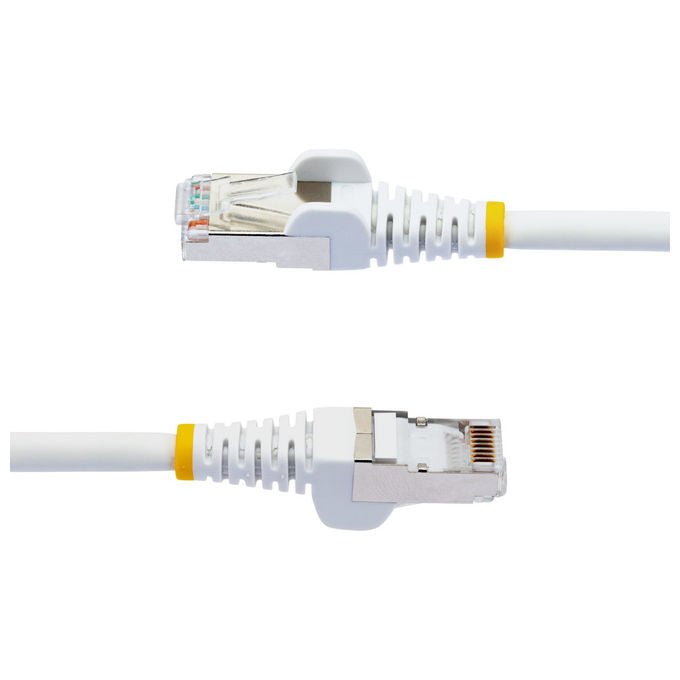 StarTech.com, Cavo Ethernet Cat 6a, 1m, Bianco, LSZH, 10GbE, S-FTP, RJ45