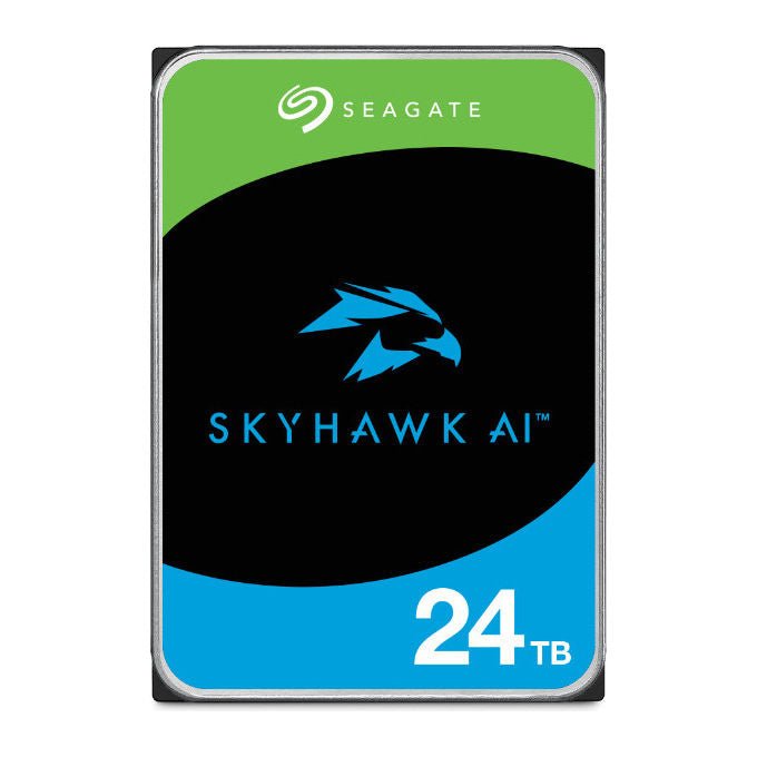 Seagate, SkyHawk AI, HDD interno, 24 TB, 7200 RPM, 3.5 pollici