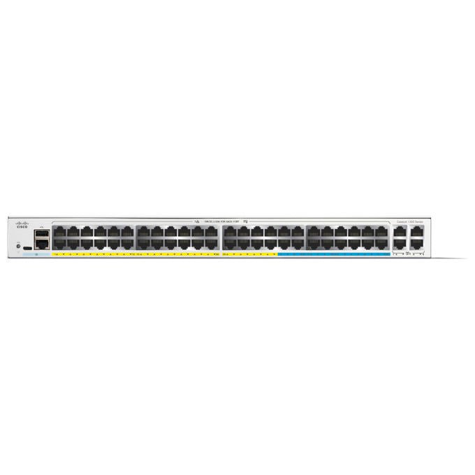 Cisco, Catalyst C1300-48MGP-4X, Switch di rete, Gestito, L2-L3, Gigabit Ethernet, PoE, Grigio
