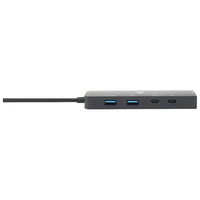 V7, Adattatore Usb-C, Ethernet 2.5G, Usb A, Usb-C, Rj45, Nero