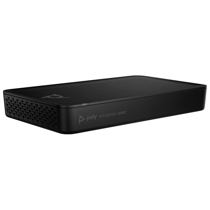 Poly Studio G62, Sistema Videoconferenza, 4K Ultra HD, Ethernet, Wi-Fi, Bluetooth, Nero