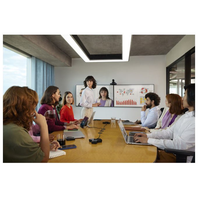 Poly Studio G62, Sistema Videoconferenza, 4K Ultra HD, Ethernet, Wi-Fi, Bluetooth, Nero