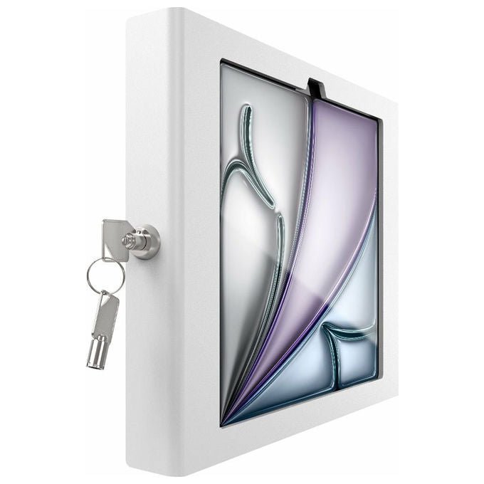 Compulocks, Custodia di Sicurezza Apex, Alluminio, Chiave, Bianco, per iPad Air M2 11'' 2024