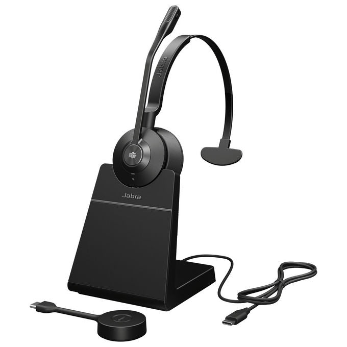 Jabra 9653-475-111 Auricolare Wireless Engage 55 SE Monoaurale Nero per Ufficio