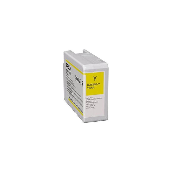Epson SJIC55(Y), Cartuccia inchiostro originale, Giallo, 80 ml, Per Colorworks D6000