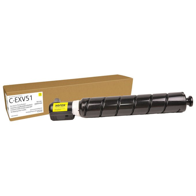 Xerox, Toner Giallo rigenerato, Compatibile con Canon C-EXV51 0484C002, 60000 pagine