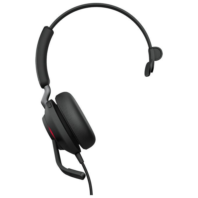 Jabra, Cuffie Mono, Evolve2 40 SE, Cablate USB-C-A, Nero