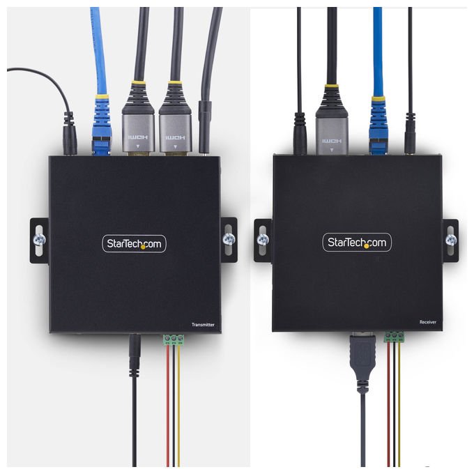 StarTech.com, Kit Extender KVM HDMI IP, 4K 60Hz, USB Ethernet Cat6, Trasmettitore e Ricevitore