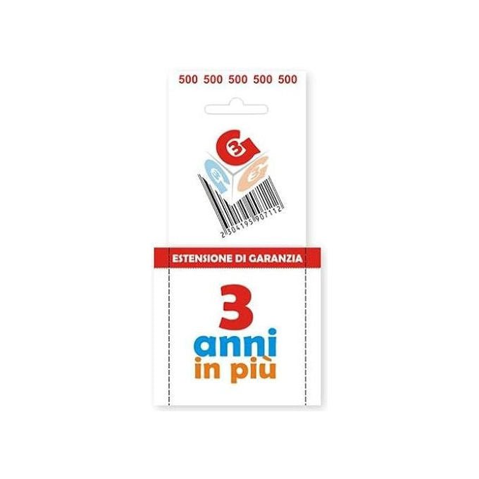 Garanzia3, Estensione di Garanzia, 3 Anni, Fino a 500€