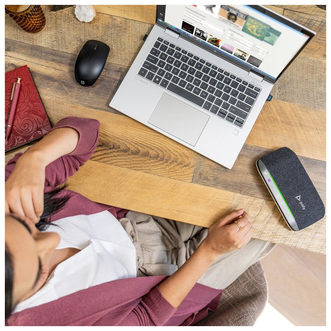 HP Poly, Speakerphone, Adattatore USB-C-A, Sync 20-M, Nero, Bluetooth, Ricarica Smartphone