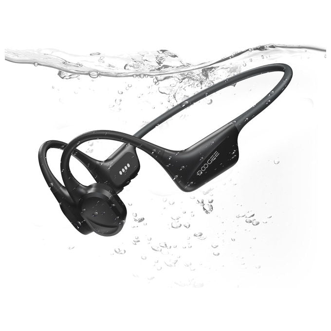 Doogee, Cuffie a Conduzione Ossea, IP68 Impermeabili, Bluetooth 5.4, MP3 32GB, Nero