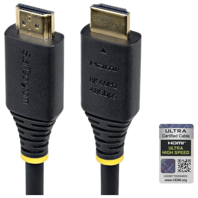 StarTech.com, Cavo HDMI 2.1, 8K 60Hz, 4K 120Hz HDR10+, eARC, 48 Gbps, 3 m