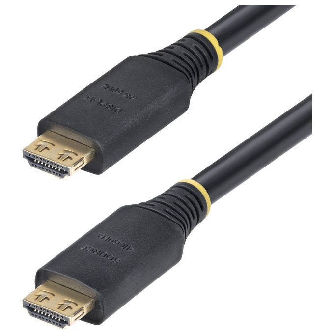 StarTech.com, Cavo HDMI Attivo, 10m, 4K 60Hz, 1440p 144Hz, HDR10, HDCP 2.2, ARC, UHD, Nero