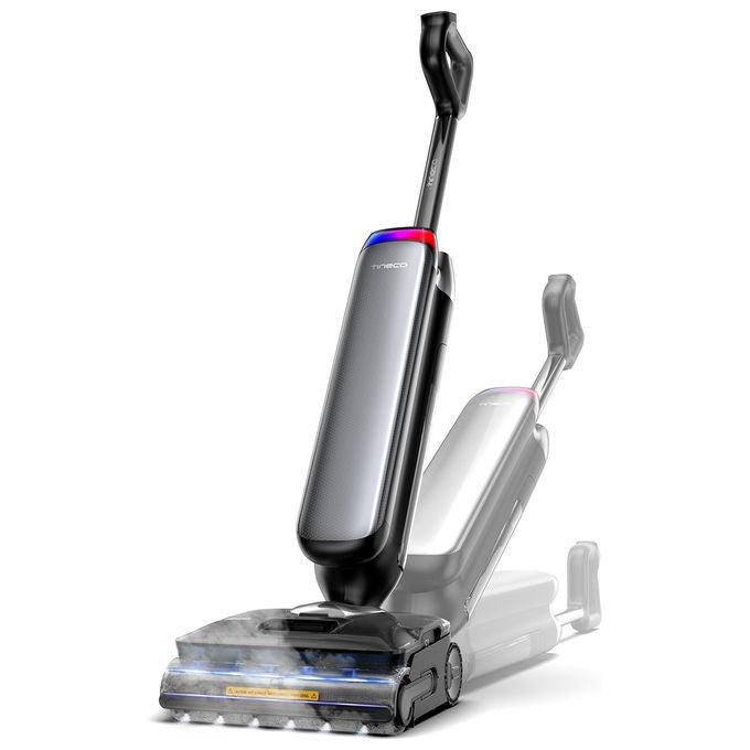 Tineco Floor One S9 Artist Steam Pro, Aspirapolvere Verticale 3-in-1, Nero Argento, Senza Sacchetto, HyperSteam