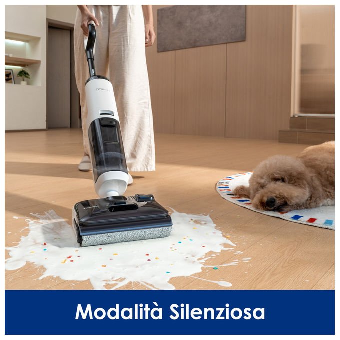 Tineco Floor One S5 Max, Aspirapolvere Lavapavimenti Senza Fili, Autopulizia FlashDry 85°C, 50 Minuti Autonomia