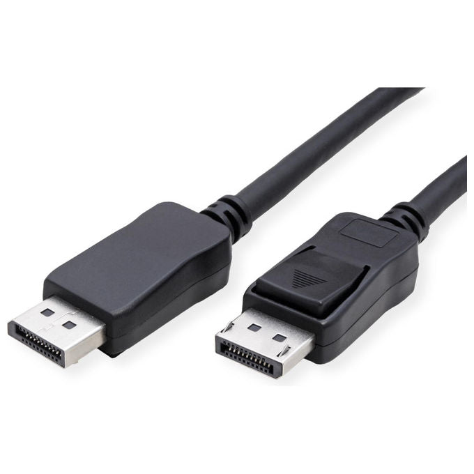 Value Cable, Cavo DisplayPort, 2 m, Nero, DP-DP, Maschio-Maschio, Schermato