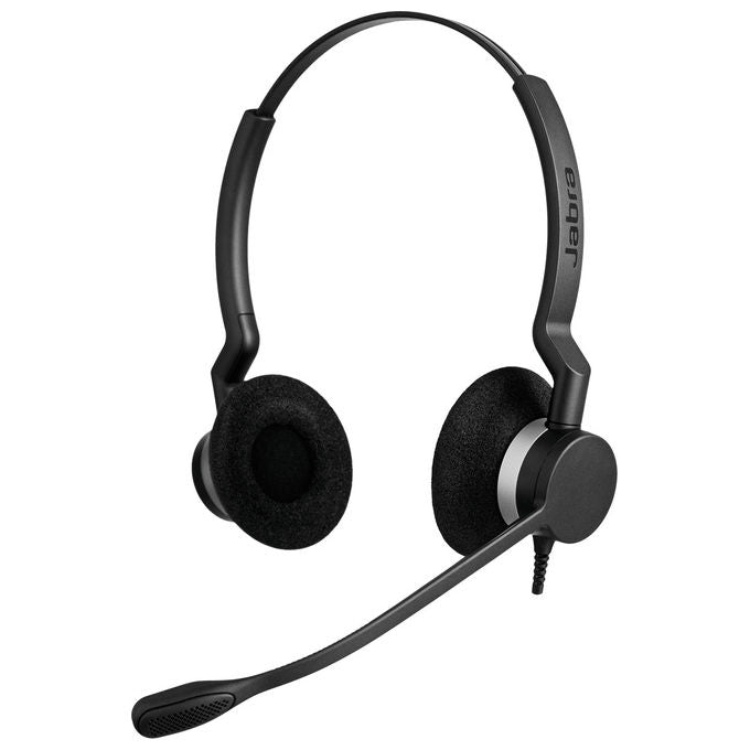 Jabra, Cuffie Binaurale, Archetto, Nero, Microfono con Cancellazione Rumore, Ufficio