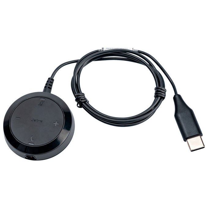 Jabra Evolve 30 II Link MS, Adattatore di Controllo, Nero, USB-C
