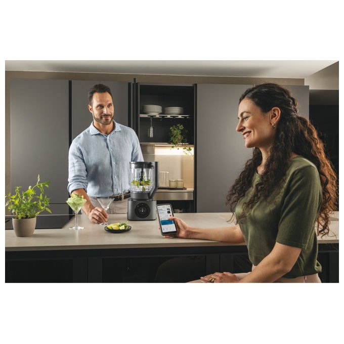 Haier, Frullatore da Tavolo, 2 L, Grigio Ossidiana, I-Master Serie 7 HBL7W5