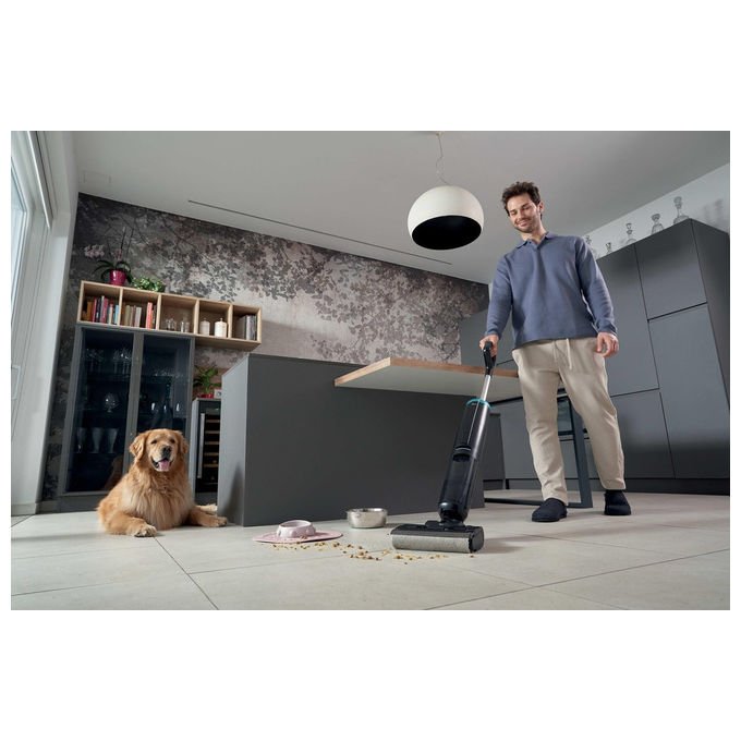 Hoover HW3Z00 011, Aspirapolvere Elettrica Senza Sacchetto, 0.55 L, 220 W, Nero