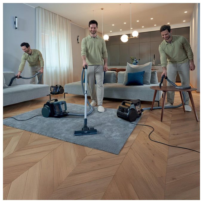 Hoover, Aspirapolvere senza sacco, Pavimenti duri e tappeti, Leggero, Compatto, Filtro EPA, HP2