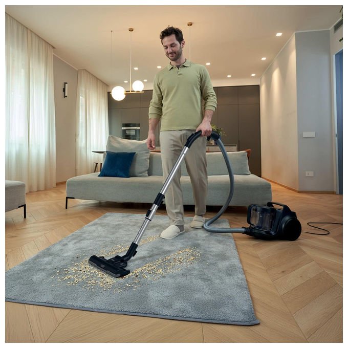 Hoover, Aspirapolvere senza sacco, Pavimenti duri e tappeti, Leggero, Compatto, Filtro EPA, HP2