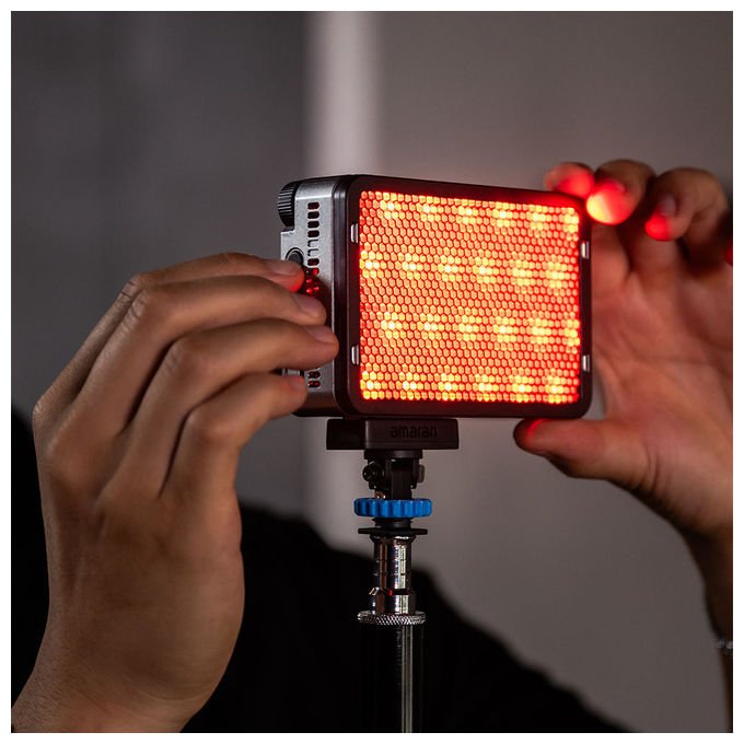 Amaran 6977162450186 Ace 25x Luce LED Bi-Color 32 W CRI 95 TLCI 95 Temperatura Colore Regolabile 2300K-10000K colore Charcoal