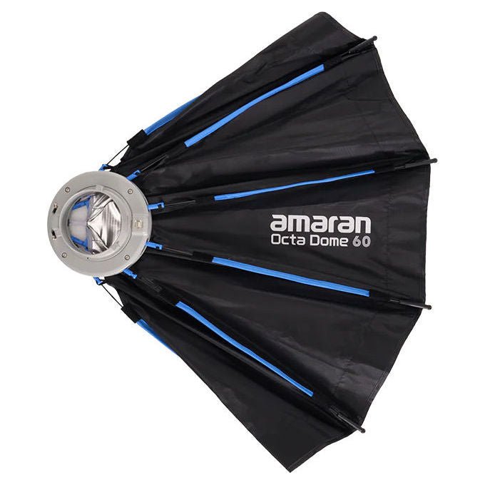Amaran AM-6977162451015 Octa Dome 60 Softbox Ottagonale 60 cm per Fotografia Ritroto e Interviste con Montatura Bowens colore Nero