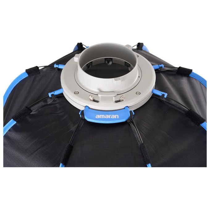 Amaran AM-6977162451015 Octa Dome 60 Softbox Ottagonale 60 cm per Fotografia Ritroto e Interviste con Montatura Bowens colore Nero