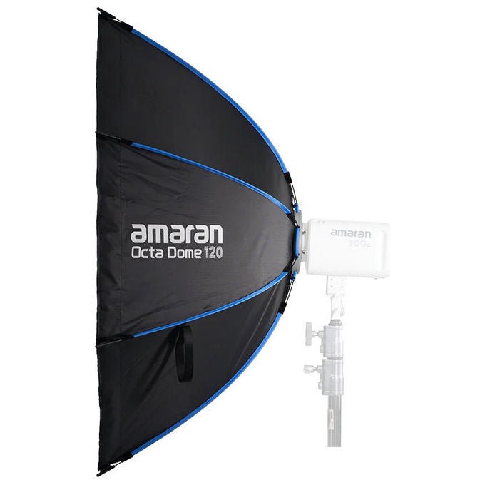 Amaran AM-6977162451039 Octa Dome 120 Softbox Ottagonale per Fotografia e Video con Montatura Bowens e Design a 8 Lati colore Nero