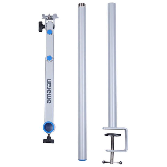 Amaran 6977162452418 Supporto e Treppiede per Illuminazione con Effetti Speciali 3 Sezioni Altezza Massima 100 cm Peso 2,55 Kg colore Argento