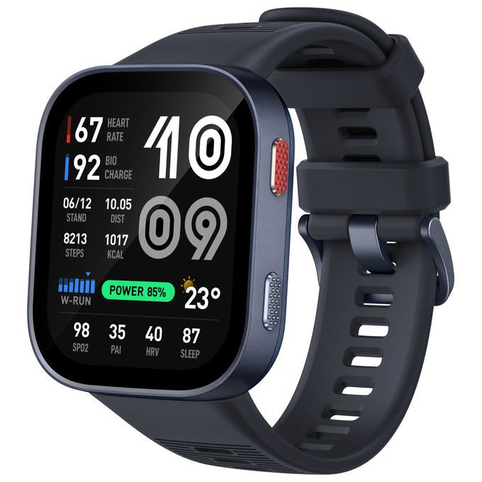 Amazfit 6978099570084 Bip Max Smartwatch Display AMOLED 2.07'' Risoluzione 432 x 514 Pixel Memoria 4 GB GPS Batteria 20 giorni colore Blu